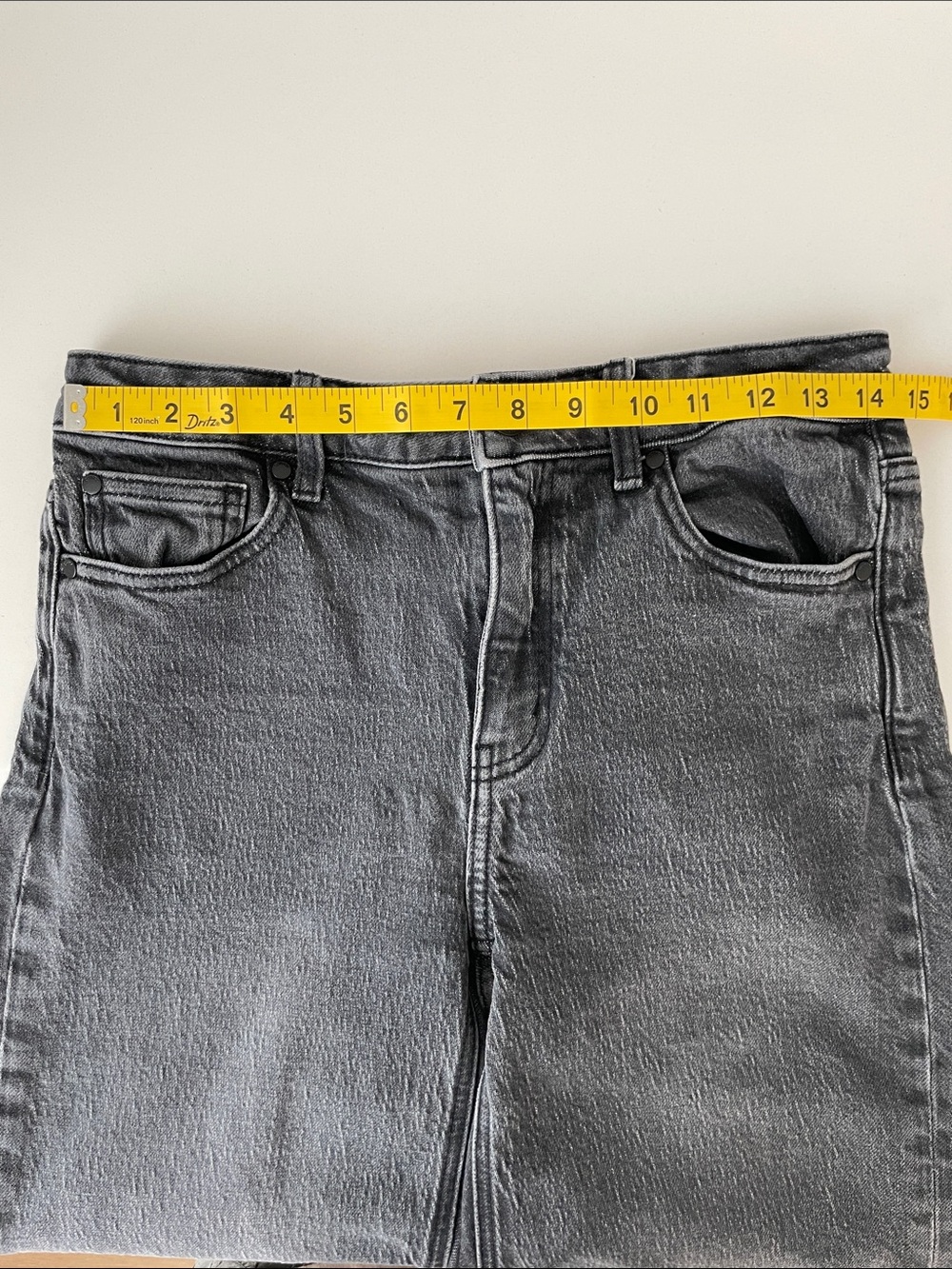 Bella Stretch Wide Leg Jeans Charcoal Gray • 28 - Picture 5 of 8